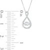 Thumbnail Image 1 of 4.5mm Lab-Created White Sapphire Infinity Pendant in Sterling Silver
