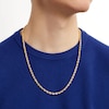 Thumbnail Image 1 of Men's 5.5mm Diamond-Cut Glitter Rope Chain Necklace in Solid 10K Gold - 24"