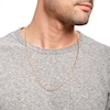 Thumbnail Image 1 of 4.0mm Concave Figaro Chain Necklace in Solid 14K Gold - 24"
