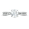Thumbnail Image 3 of Vera Wang Love Collection 1-1/3 CT. T.W. Certified Diamond Split Shank Engagement Ring in 14K White Gold (I/SI2)