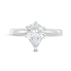 Thumbnail Image 3 of 1 CT. T.W. Certified Pear-Shaped Diamond Solitaire Engagement Ring in 14K White Gold (I/I2)