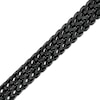 Thumbnail Image 0 of Men's 8.25mm Double Row Franco Snake Chain Bracelet in Solid Stainless Steel  with Black Ion-Plate - 8.5"
