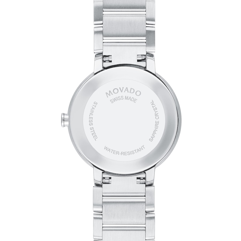 Ladies' Movado Sapphire™ Diamond Accent Watch with Silver-Tone Dial (Model: 0607548)