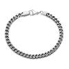 Thumbnail Image 3 of Men's 5.0mm Antique-Finish Foxtail Chain Bracelet in Solid Stainless Steel  - 9.0"
