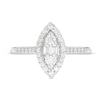 Thumbnail Image 3 of Marilyn Monroe™ Collection 1/3 CT. T.W. Marquise Multi-Diamond Frame Ring in 10K White Gold