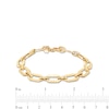Thumbnail Image 3 of Italian Gold 15.0mm Cheval Link Chain Bracelet in Hollow 14K Gold - 7.5"