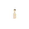 Thumbnail Image 0 of PDPAOLA™ at Zales Cubic Zirconia Letter "B" Initial Bead Charm in Sterling Silver with 18K Gold Plate