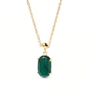Thumbnail Image 2 of PDPAOLA™ at Zales Oval Malachite Transformation Bead Charm in Sterling Silver with 18K Gold Plate