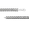 Thumbnail Image 2 of Men's 8.1mm Diamond-Cut Curb Chain Necklace and Bracelet Set in Solid Sterling Silver with Black Ruthenium
