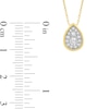 Thumbnail Image 1 of 1/4 CT. T.W. Certified Lab-Created Multi-Diamond Pear-Shaped Pendant in 14K Gold (F/SI2) - 18”