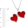 Thumbnail Image 1 of Tilted Heart Locket in Sterling Silver