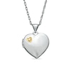 Thumbnail Image 0 of Diamond Accent Heart Locket in Two-Tone Sterling Silver