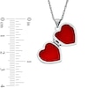 Thumbnail Image 1 of Diamond Accent Heart Locket in Two-Tone Sterling Silver