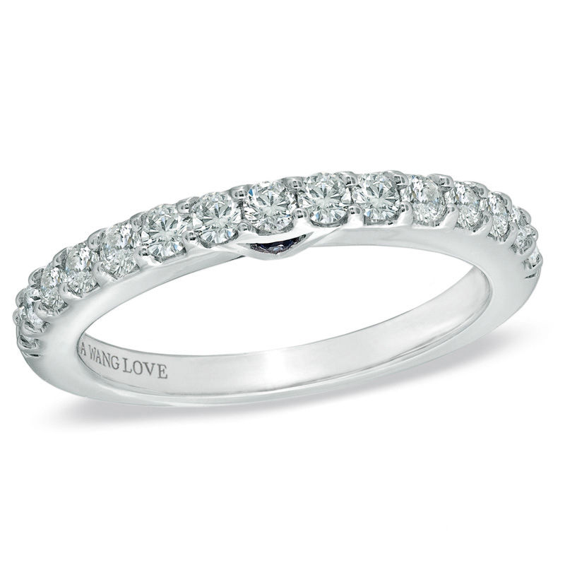 Vera Wang Love Collection 1/2 CT. T.W. Diamond Band in 14K White Gold