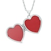 Thumbnail Image 1 of Diamond Accent Heart-Shaped Locket with "Fairy Wishes" in Sterling Silver