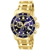 Thumbnail Image 0 of Men's Invicta Pro Diver Gold-Tone Chronograph Watch with Blue Dial (Model: 0073)
