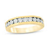 Thumbnail Image 3 of 3/8 CT. T.W. Diamond Square Frame Wedding Ensemble in 10K Gold - Size 7 and 10