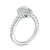 Thumbnail Image 1 of Vera Wang Love Collection 3/4 CT. T.W. Oval Diamond Double Frame Engagement Ring in 14K White Gold