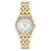 Thumbnail Image 1 of Ladies' Exclusive Bulova Crystal Accent Gold-Tone Watch and Bangle Boxed Set (Model: 98X115)