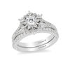 Thumbnail Image 2 of Enchanted Disney Elsa 5/8 CT. T.W. Diamond Snowflake Engagement Ring in 14K White Gold
