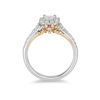 Thumbnail Image 1 of Enchanted Disney Tinker Bell 3/4 CT. T.W. Princess-Cut Diamond Frame Engagement Ring in 14K Two-Tone Gold
