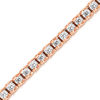 Thumbnail Image 0 of 1 CT. T.W. Diamond Ribbon Tennis Bracelet in 14K Rose Gold
