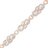 Thumbnail Image 0 of 1 CT. T.W. Diamond Infinity Loop Bracelet in 10K Rose Gold