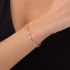 Thumbnail Image 1 of 1 CT. T.W. Diamond Infinity Loop Bracelet in 10K Rose Gold