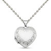Thumbnail Image 0 of Filigree Frame Heart Locket in Sterling Silver