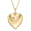 Thumbnail Image 0 of Monogram Engravable Heart Locket in 14K Gold Fill (3 Initials)