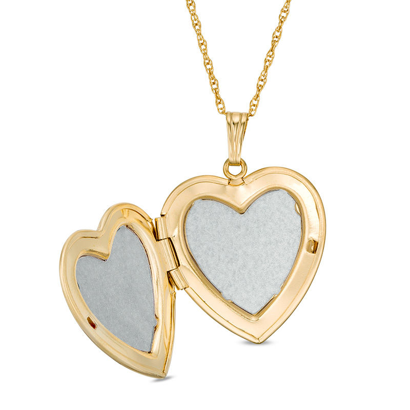 Monogram Engravable Heart Locket in 14K Gold Fill (3 Initials)