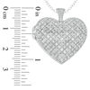 Thumbnail Image 2 of 7/8 CT. T.W. Diamond Lattice Heart Vintage-Style Locket in Sterling Silver