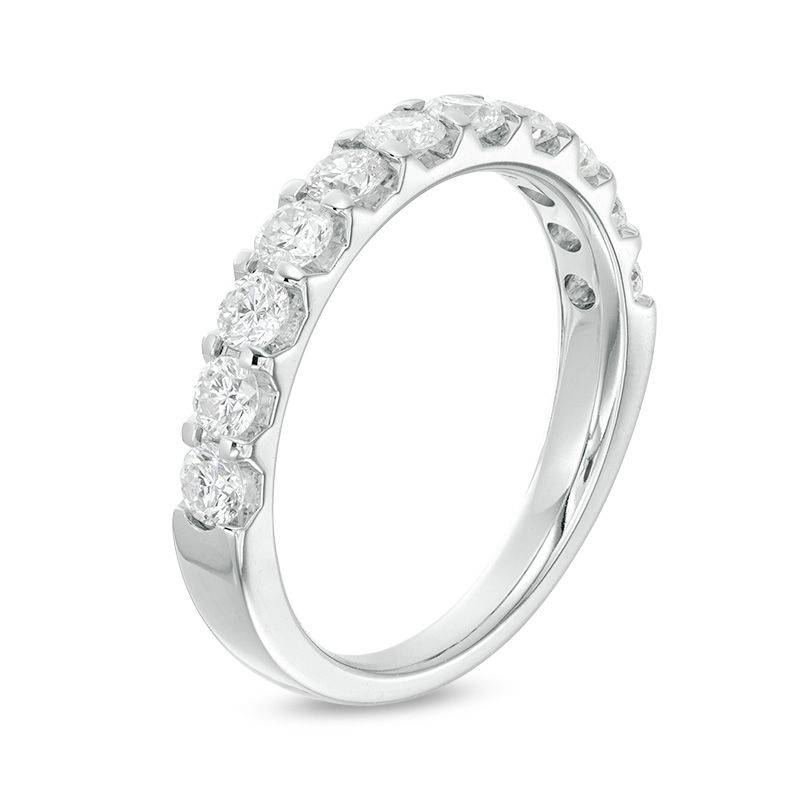 1 CT. T.W. Certified Diamond Band in 14K White Gold (I/SI2)