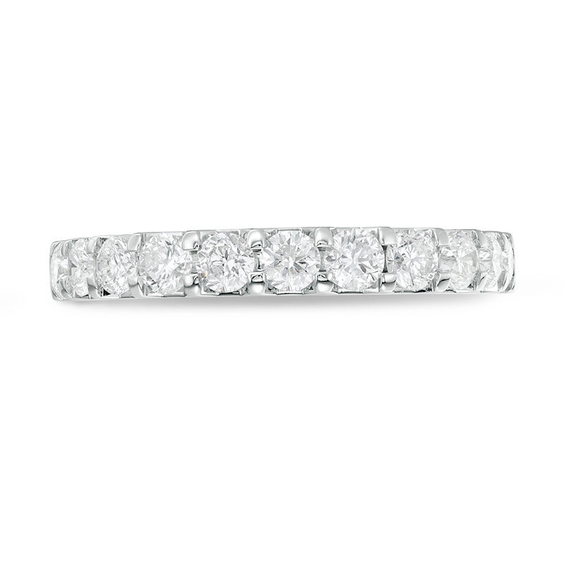 1 CT. T.W. Certified Diamond Band in 14K White Gold (I/SI2)