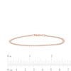 Thumbnail Image 3 of 2.7mm Curb Chain Bracelet in Solid 14K Rose Gold - 7.25"