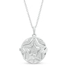 Thumbnail Image 0 of 1/10 CT. T.W. Composite Diamond Multi-Row Star Outline Locket in Sterling Silver