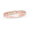 Thumbnail Image 0 of 1/5 CT. T.W. Diamond Cascading Vintage-Style Stack Band in 10K Rose Gold