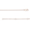 Thumbnail Image 2 of 1/10 CT. T.W. Diamond "LOVE" Charm Anklet in 10K Rose Gold - 10"