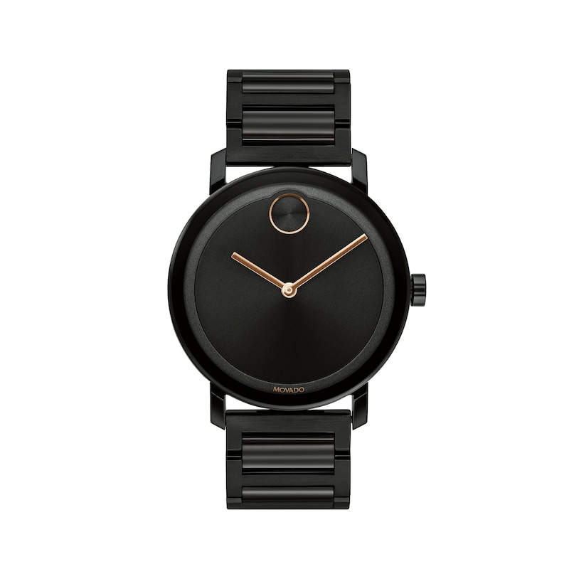 Men's Movado Bold® Evolution Black IP Watch with Black Dial (Model: 3600752)