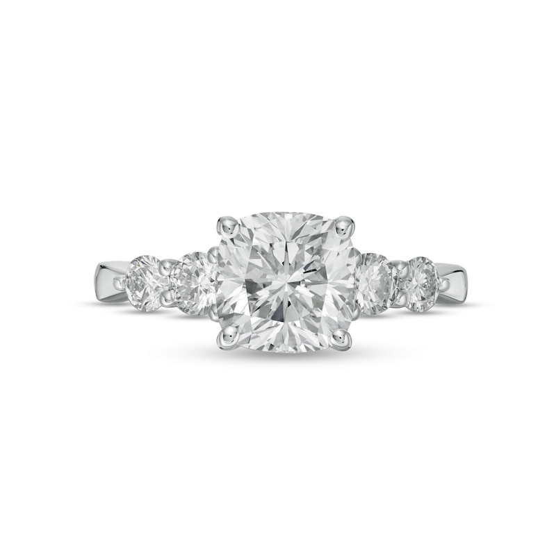 TRUE Lab-Created Diamonds by Vera Wang Love 2-1/2 CT. T.W. Five Stone Engagement Ring in 14K White Gold (F/VS2)