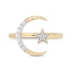Thumbnail Image 3 of Enchanted Disney Jasmine 1/8 CT. T.W. Diamond Star and Moon Ring in 10K Gold