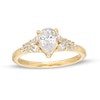 Thumbnail Image 0 of Vera Wang Love Collection 1 CT. T.W. Pear-Shaped Diamond Double Row Shank Engagement Ring in 14K Gold