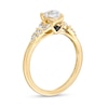 Thumbnail Image 1 of Vera Wang Love Collection 1 CT. T.W. Pear-Shaped Diamond Double Row Shank Engagement Ring in 14K Gold