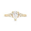 Thumbnail Image 2 of Vera Wang Love Collection 1 CT. T.W. Pear-Shaped Diamond Double Row Shank Engagement Ring in 14K Gold