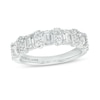 Thumbnail Image 0 of TRUE Lab-Created Diamonds by Vera Wang Love 1-1/2 CT. T.W. Alternating Anniversary Band in 14K White Gold (F/VS2)