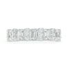Thumbnail Image 3 of TRUE Lab-Created Diamonds by Vera Wang Love 1-1/2 CT. T.W. Alternating Anniversary Band in 14K White Gold (F/VS2)