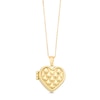 Thumbnail Image 0 of Quilt Pattern Heart Locket in 10K Gold