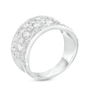 Thumbnail Image 2 of 1 CT. T.W. Marquise and Round Diamond Vintage-Style Multi-Row Anniversary Band in 14K White Gold