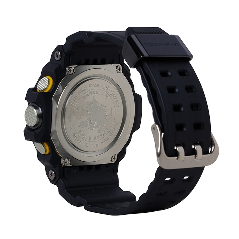 Men's Casio G-Shock EDIFICE Master of G RANGEMAN Solar Powered Yellow Accent Black Strap Watch (Model: GW9400Y-1)