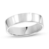 Thumbnail Image 0 of 6.0mm Engravable Flat Anniversary Band in 14K White Gold (1 Line)